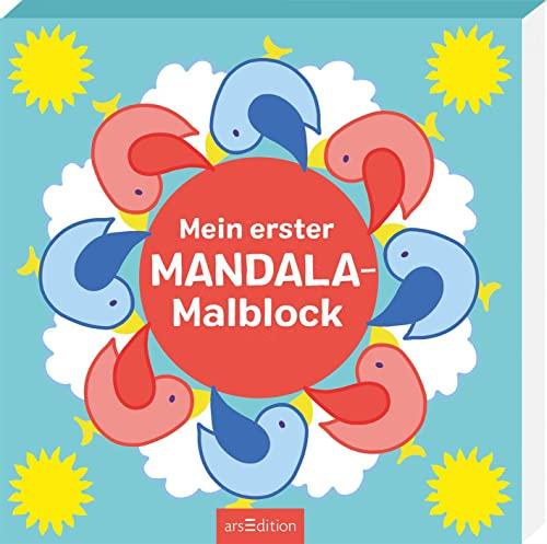 Mein erster Mandala-Malblock: Erstes Malbuch mit einfachen Motiven und bunten Hintergründen