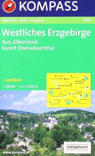 Westliches Erzgebirge: Aue, Eibenstock, Kurort Oberwiesenthal. Wander- Bike- und Langlaufkarte. 1:50.000