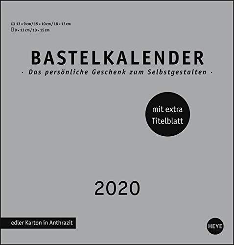 Bastelkalender silber mittel 2020 21x22cm