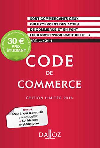 Code de commerce 2016