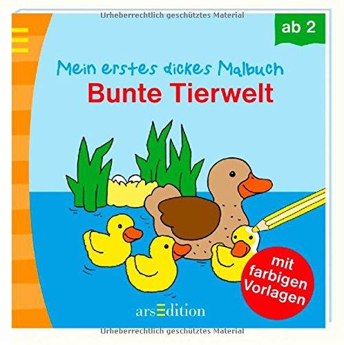 Mein erstes dickes Malbuch Bunte Tierwelt (Malbuch ab 2 Jahren)