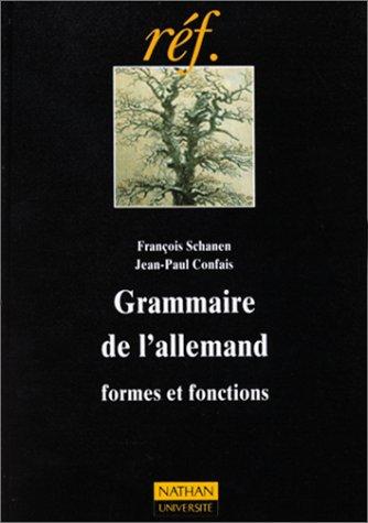 Grammaire de l'allemand, formes et fonctions