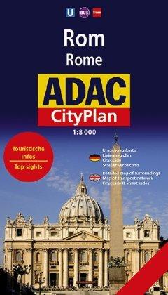 ADAC CityPlan Rom 1 : 8 000: Umgebungskarte. Liniennetzplan. Cityguide. Straßenverzeichnis. Touristische Infos