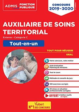 Auxiliaire de soins territorial : externe, catégorie C : tout-en-un, concours 2019-2020