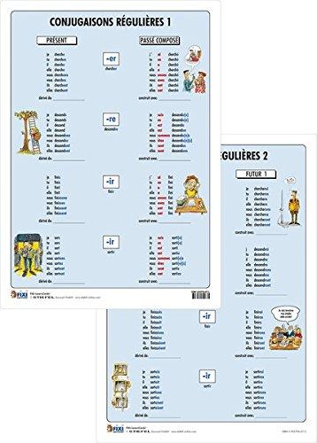 Conjugaisons Regulieres - Lernkarte DIN A4: FIXI-LearnCard®