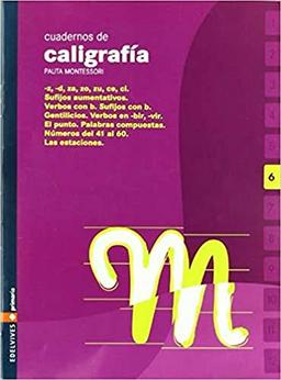 Cuaderno 6 de caligrafia Pauta Montessori