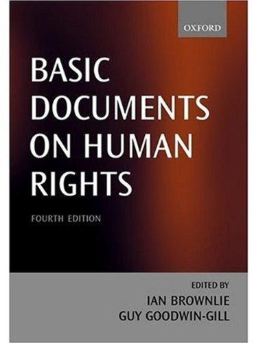 Basic Documents on Human Rights (Scientific Computation, Band 23)