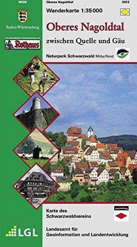 Oberes Nagoldtal: zwischen Quelle und Gäu (Karte des Schwarzwaldvereins)