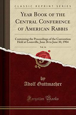 Guttmacher, A: Year Book of the Central Conference of Americ