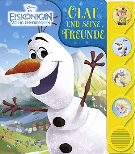 Disney Die Eiskönigin - Olaf und seine Freunde - Frozen - Silhouetten-Soundbuch mit 4 lustigen Geräuschen für Kinder ab 3 Jahren