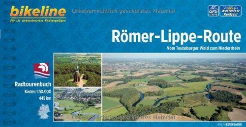 Römer-Lippe-Route. Vom Teutoburger Wald zum Niederrhein,  1 : 50 000, 445 km, GPS-Tracks Download, wetterfest/reißfest