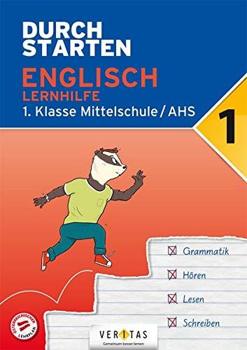 Durchstarten - Englisch AHS/ BHS: 1. Klasse - Lernhilfe: Übungsbuch mit Lösungen