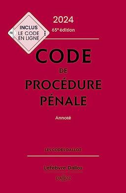 Code de procédure pénale 2024, annoté