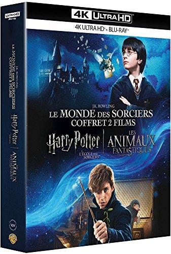 Coffret j. k. rowling 2 films : harry potter à l'école des sorciers ; les animaux fantastiques 4k ultra hd [Blu-ray] [FR Import]