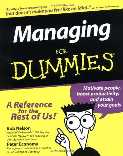 Managing for Dummies