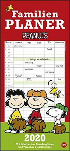 Peanuts Familienplaner Kalender 2020