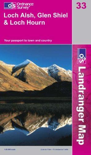 Loch Alsh, Glen Shiel and Loch Hourn (Landranger Maps)