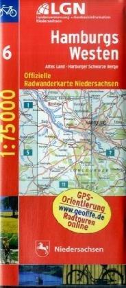 Topographische Sonderkarten Niedersachsen. Sonderblattschnitte auf der Grundlage der amtlichen topographischen Karten, meistens grösseres ... LGLN NDS 75 000 Rad Hamburgs-Westen: RC 6