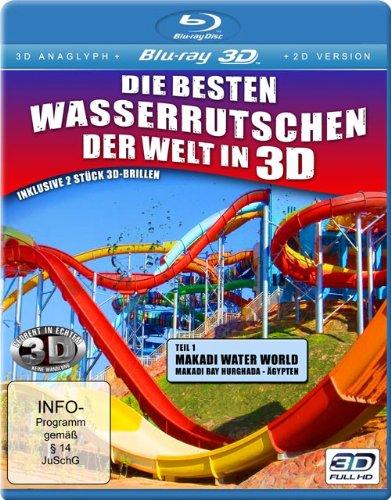 Die besten Wasserrutschen der Welt in 3D (Real 3D + 3D anaglyph inkl. 2 Brillen + 2D-Version [3D Blu-ray]