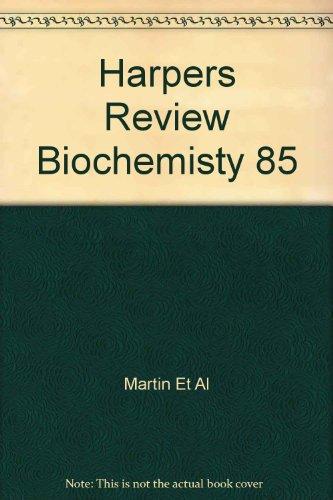 Harpers Review Biochemisty 85