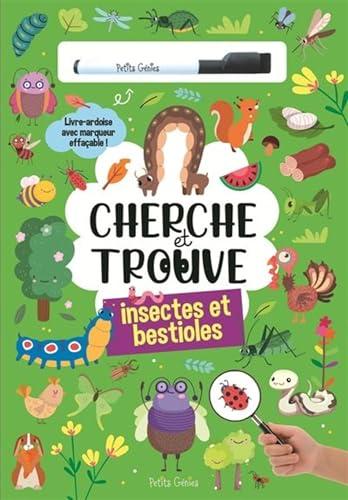 Cherche et trouve - Les insectes et bestioles: Livre-ardoise avec marqueur effaçable !