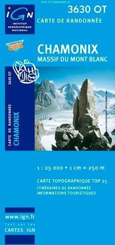 Chamonix - Massif du Mont Blanc 1 . 25 000 (Ign Map)