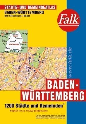 Falk Städte- und Gemeindeatlas Baden-Württemberg und Straßbourg-Basel