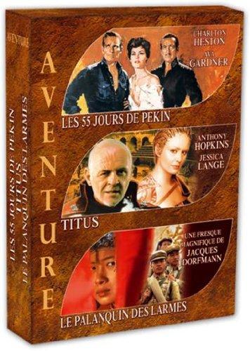 Coffret aventure : les 55 jours de pékin ; le palanquin des larmes ; titus [FR Import]