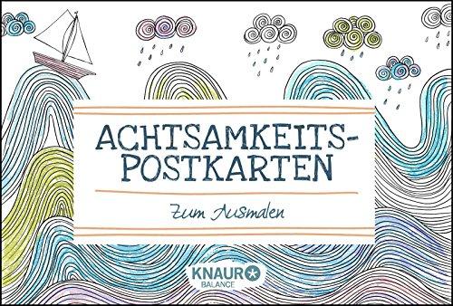 Achtsamkeits-Postkarten zum Ausmalen