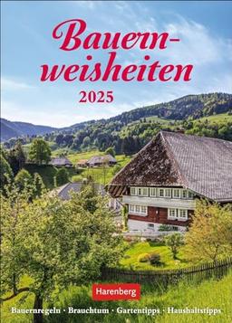 Bauernweisheiten Wochenkalender 2025 - Bauernregeln, Brauchtum, Gartentipps, Haushaltstipps: Kleiner Wandkalender mit 53 praktischen Haus- und ... ca. DIN A5 (Wochenkalender Harenberg)