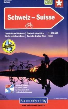 Schweiz 1 : 301 000. Touristische Velokarte. (Maßstab: 1:301.000): Touristische Velokarte