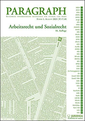 Paragraph - Arbeitsrecht und Sozialrecht: 16. Auflage (Edition Juridica)