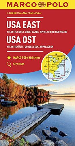 MARCO POLO Kontinentalkarte USA Ost 1:2 000 000: Große Seen, Appalachen, Atlantikküste, Florida (MARCO POLO Kontinental /Länderkarten)