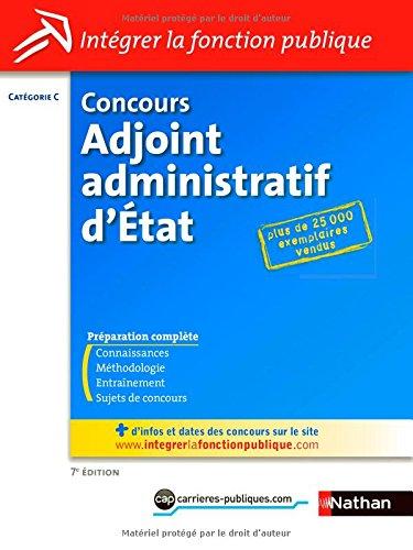 Concours adjoint administratif d'Etat : catégorie C