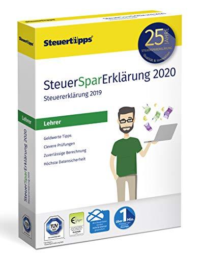 SteuerSparErklärung für Lehrer 2020, Schritt-für-Schritt Steuersoftware für die Steuererklärung 2019, Steuer CD-Rom für Windows 10, 8