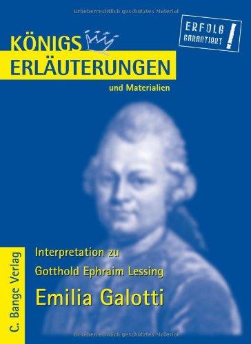 Königs Erläuterungen und Materialien, Bd.16, Emilia Galotti