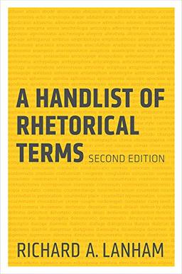 Lanham, R: Handlist of Rhetorical Terms