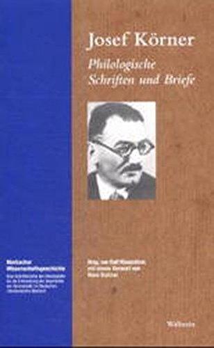 Philologische Schriften und Briefe (Marbacher Wissenschaftsgeschichte)