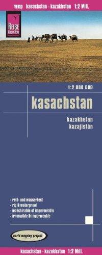 Reise Know-How Landkarte Kasachstan (1:2.000.000): world mapping project: Kartenbild 2seitig, klassifiziertes Straßennetz, Ortsindex, GPS-tauglich, wasserfest imprägniert, Spezialpapier Polyart