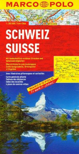 MARCO POLO Länderkarte Schweiz 1:300.000