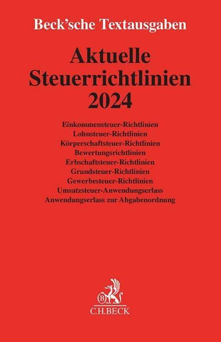 Aktuelle Steuerrichtlinien 2024 (Beck'sche Textausgaben)