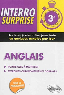 Anglais 3e : points clés à maîtriser, exercices chronométrés et corrigés