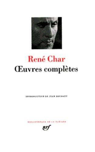 Oeuvres complètes de René Char