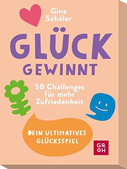 Glück gewinnt - 50 Challenges für mehr Zufriedenheit: Dein ultimatives Glücksspiel | Kartenbox für mehr Balance und Glück (Geschenke für mehr Lebensfreude, Glücksgefühle und Achtsamkeit im Alltag)