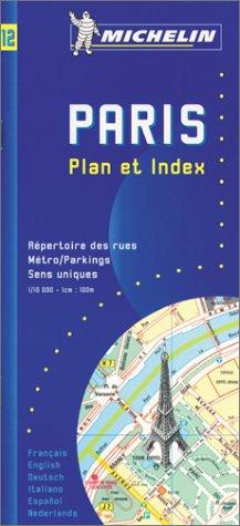 Michelin Karten, Bl.12 : Paris, Plan et Index: Street Index (Michelin Maps)