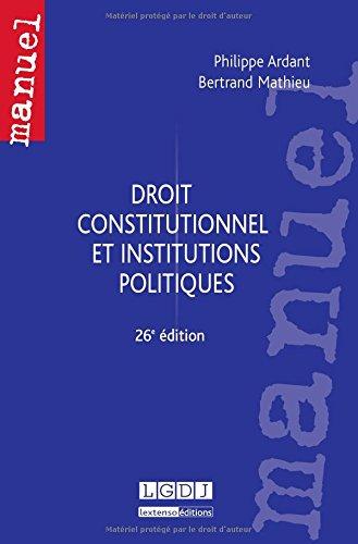 Droit constitutionnel et institutions politiques