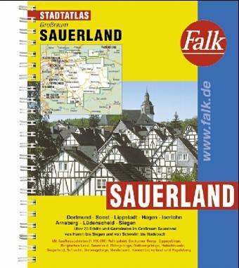 Falk Pläne, Großraum-Städteatlas Sauerland, Bergisches Land, Ost