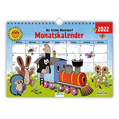 Trötsch Der kleine Maulwurf Monatsterminer 2022: Monatskalender Planer Bürokalender Terminer