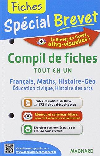 Compil de fiches : tout en un : français, maths, histoire géo, éducation civique, histoire des arts