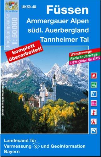 Füssen und Umgebung 1 : 50 000 (UK 50-48)